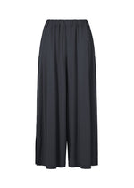 A product shot of the ISSEY MIYAKE DRAPE JERSEY-68 trousers in dark navy.