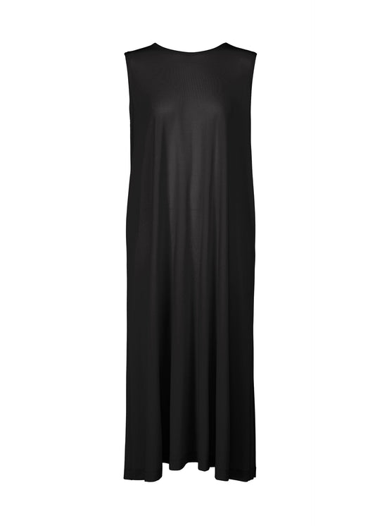 A product shot of the ISSEY MIYAKE DRAPE JERSEY-68 dress in black.