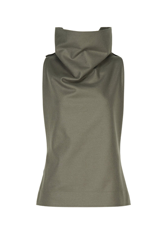 A product shot of the ISSEY MIYAKE SHELL shirt in gray.