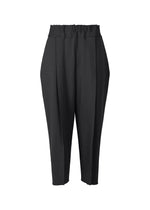 A product shot of the ISSEY MIYAKE CAMPAGNE pants in black.