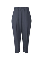 A product shot of the ISSEY MIYAKE CAMPAGNE pants in dark navy.