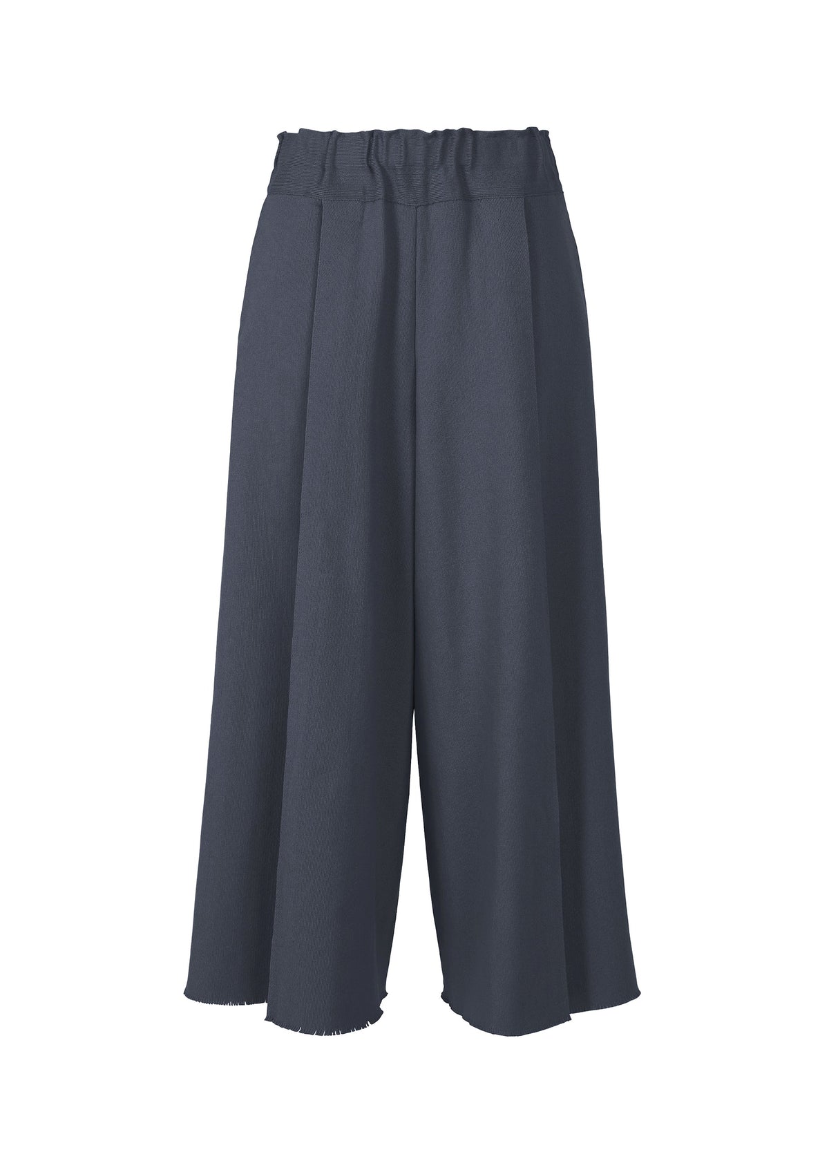 A product shot of the ISSEY MIYAKE CAMPAGNE pants in dark navy.