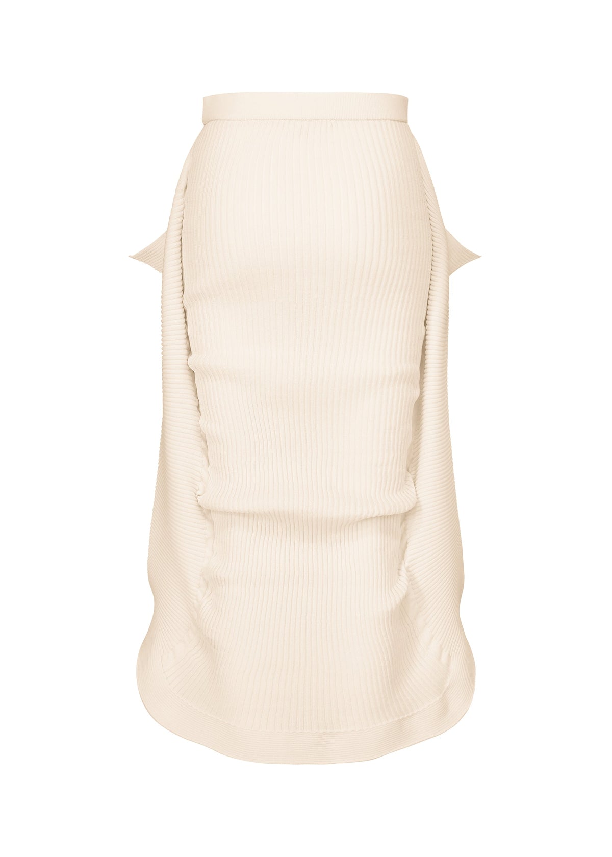 A detail shot of the ISSEY MIYAKE PRANCE skirt.