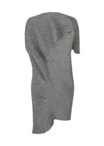 A detail shot of the ISSEY MIYAKE FOUND STONE dress.
