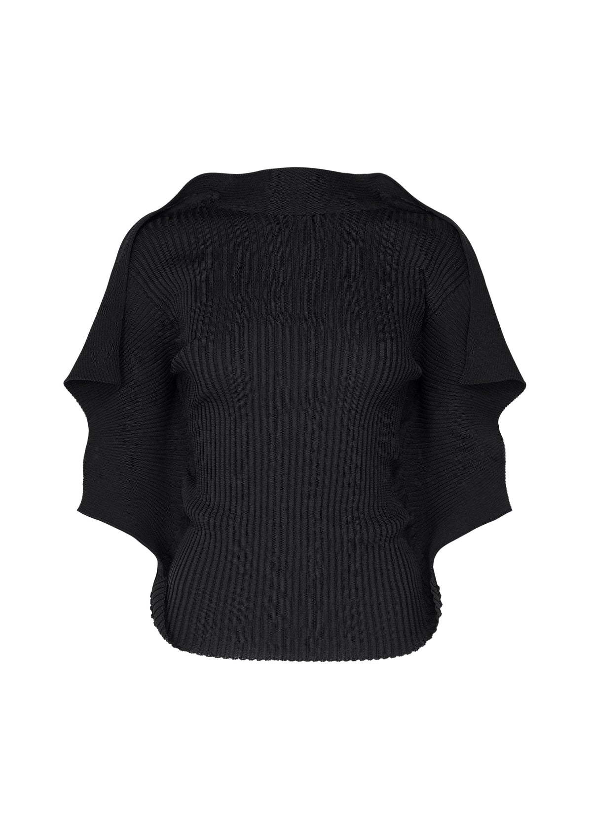 A product shot of the ISSEY MIYAKE PRANCE top in black.