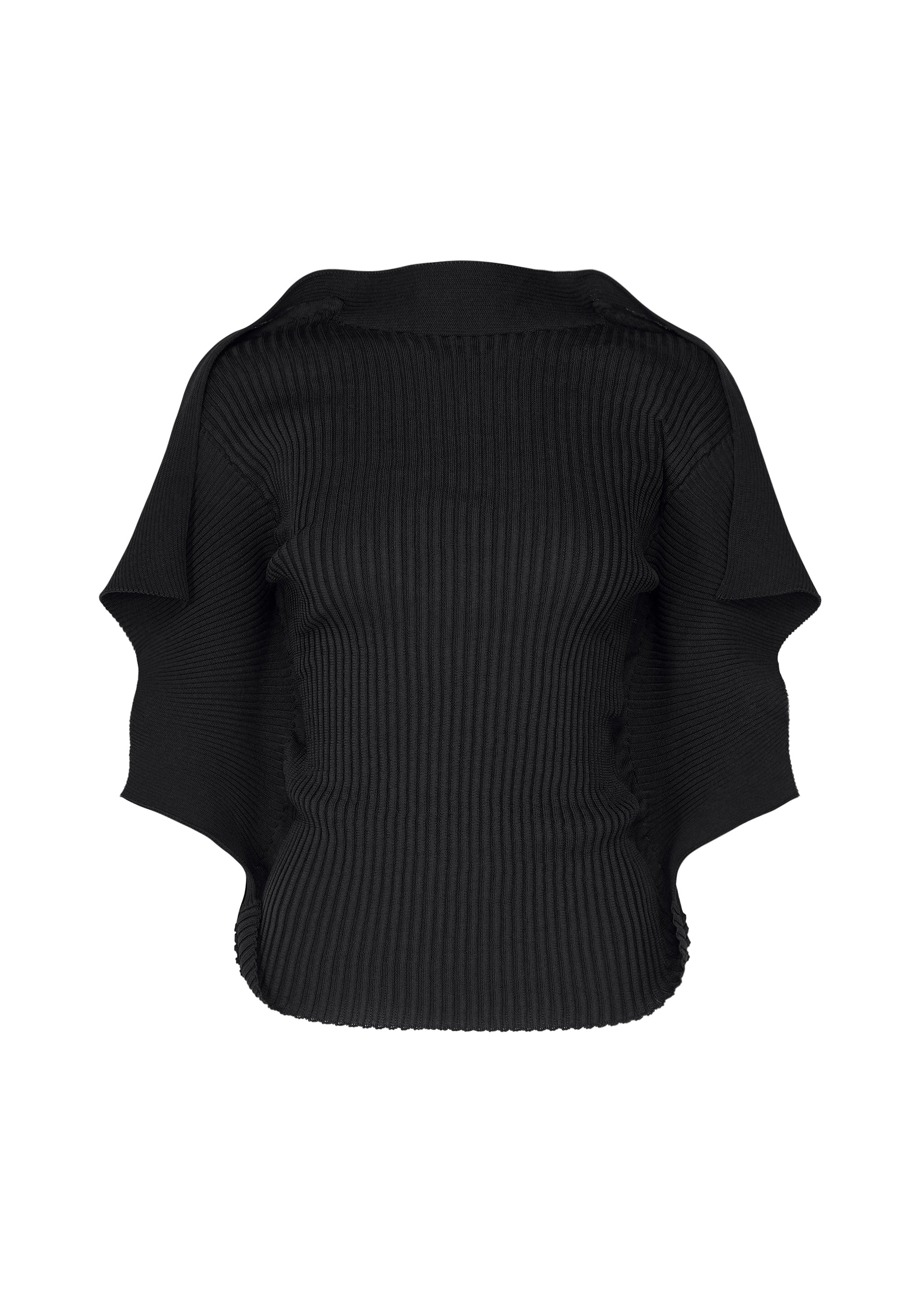 A product shot of the ISSEY MIYAKE PRANCE top in black.