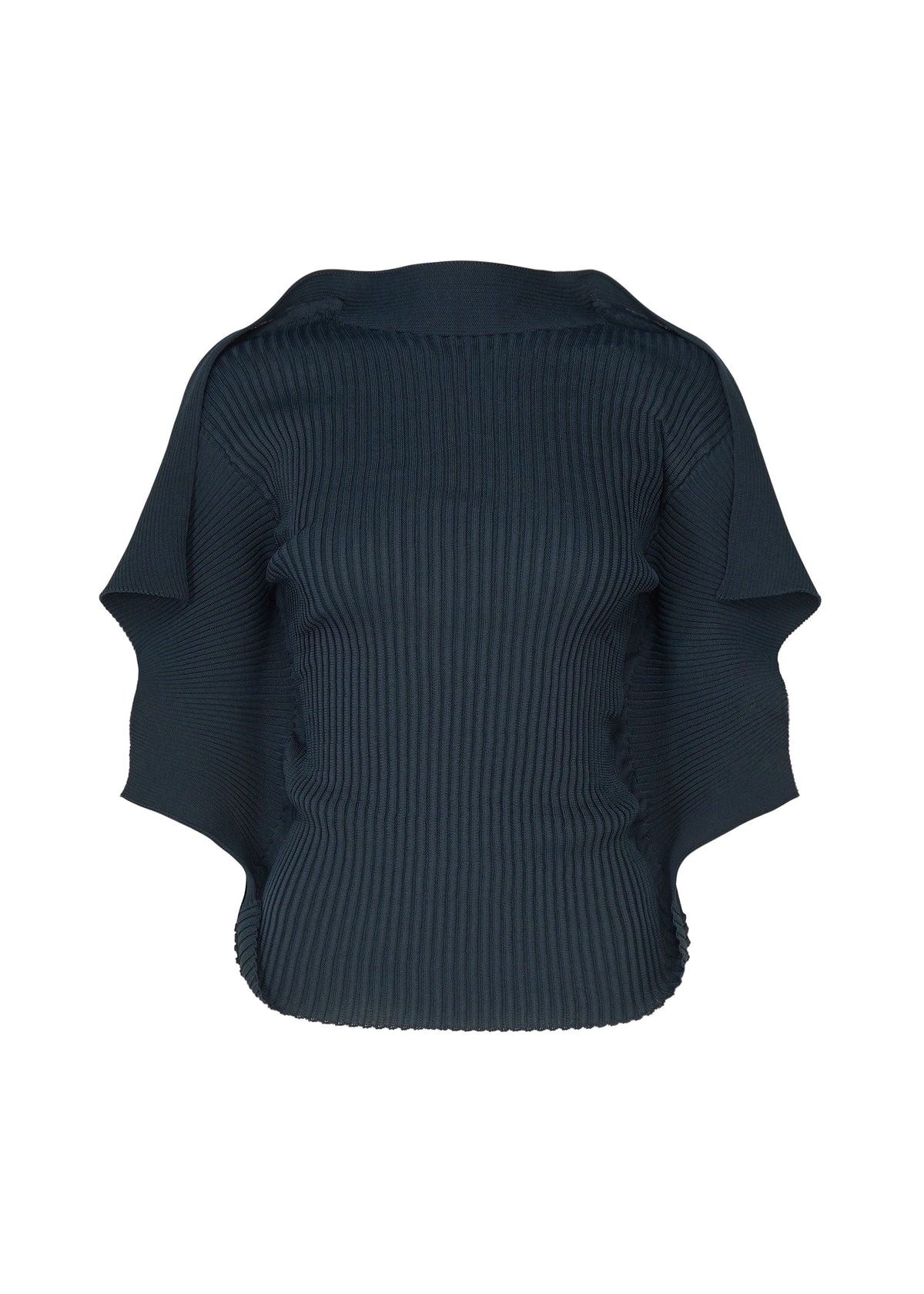 A product shot of the ISSEY MIYAKE PRANCE top in navy.