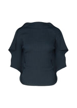 A product shot of the ISSEY MIYAKE PRANCE top in navy.