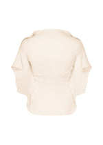 A detail shot of the ISSEY MIYAKE PRANCE top.