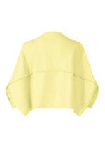 A detail shot of the ISSEY MIYAKE CAMPAGNE cardigan.