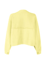 A detail shot of the ISSEY MIYAKE CAMPAGNE cardigan.