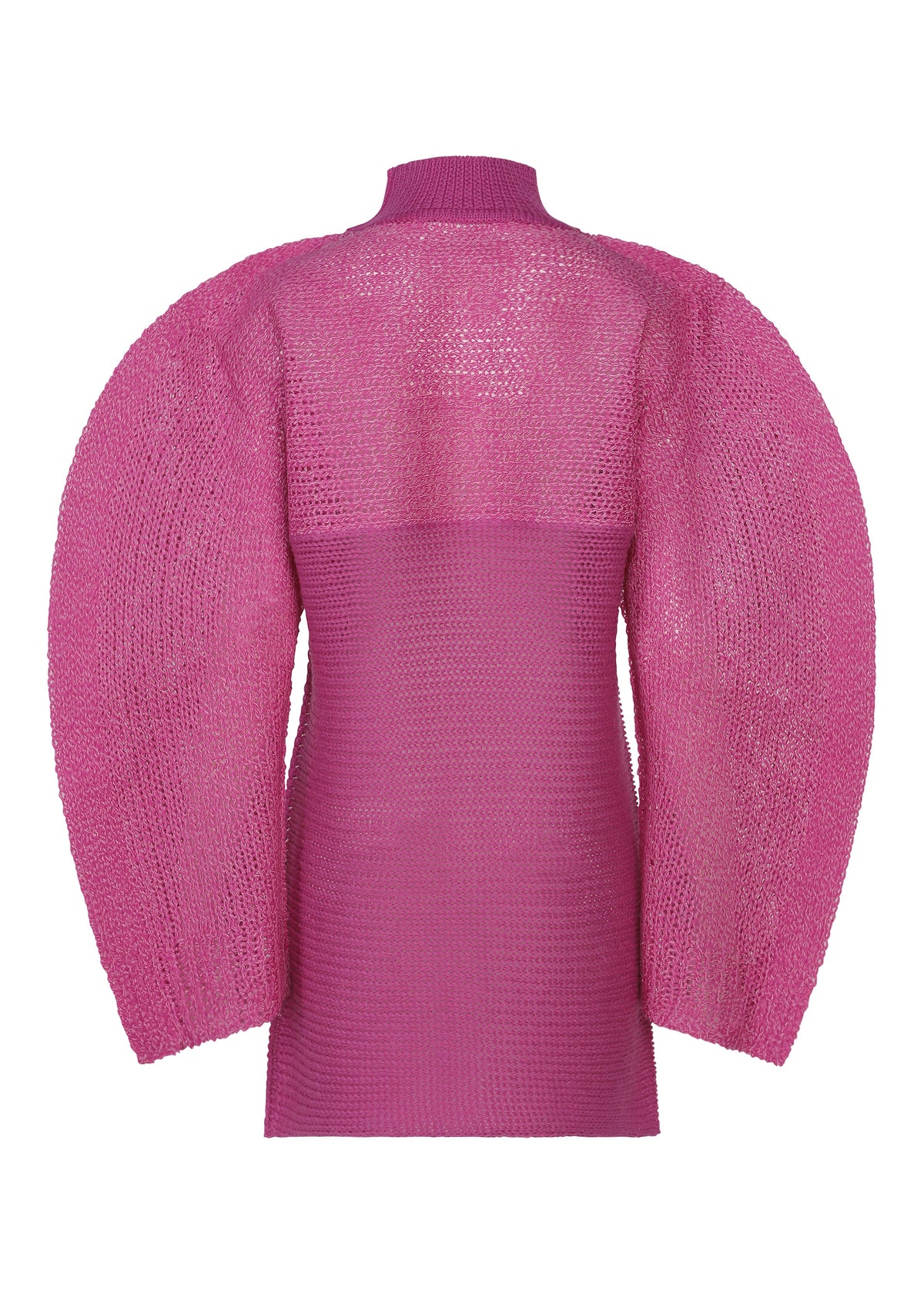 A detail shot of the ISSEY MIYAKE PANINI PULLED dress.