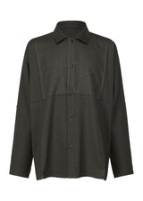 WOOL LIKE COMPACT SHIRT Shirt Charcoal Grey