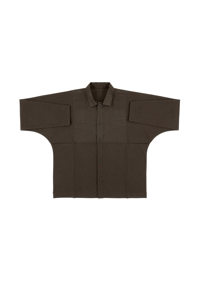 WOOL LIKE COMPACT SHIRT Shirt Brown