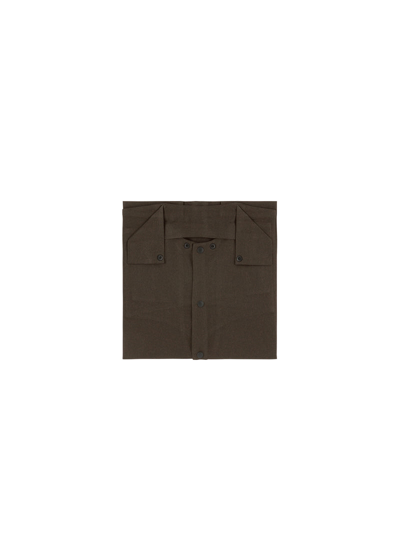 WOOL LIKE COMPACT SHIRT Shirt Brown