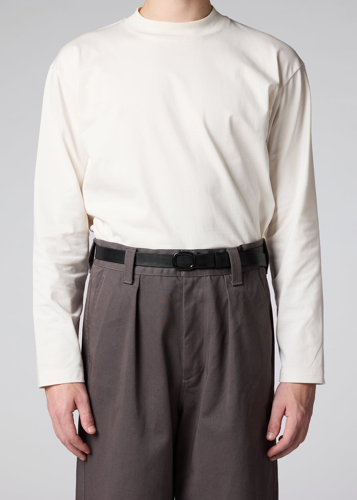 OVAL Belt Dark Brown