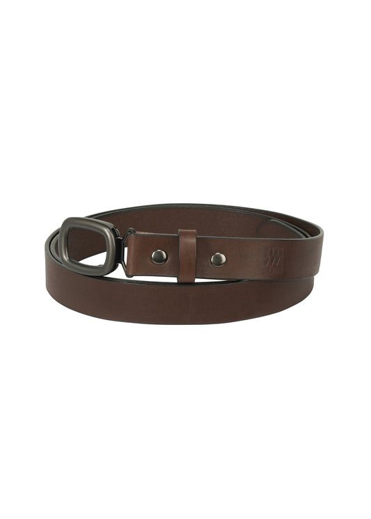 OVAL Belt Dark Brown