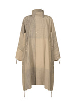 A product shot of the IM MEN KASURI coat in beige (41).