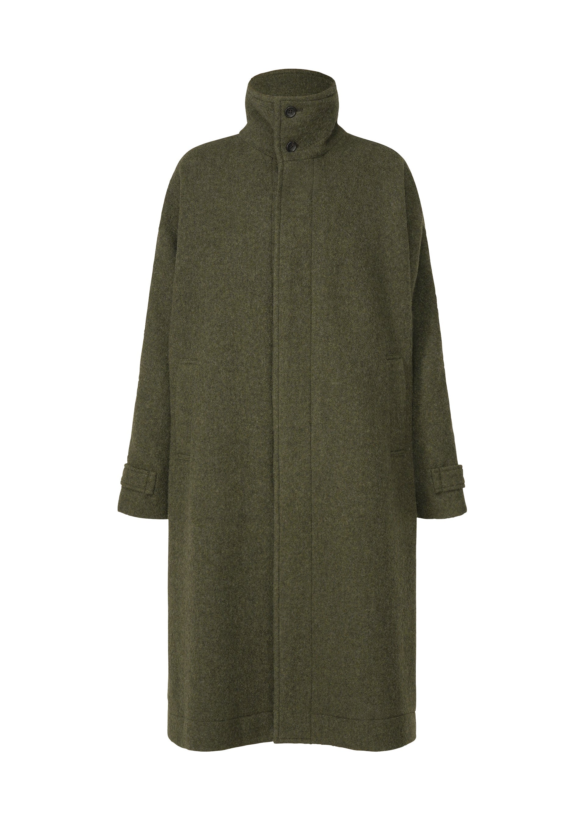 FULLER WOOL Coat Dark Green – ISSEY MIYAKE EU
