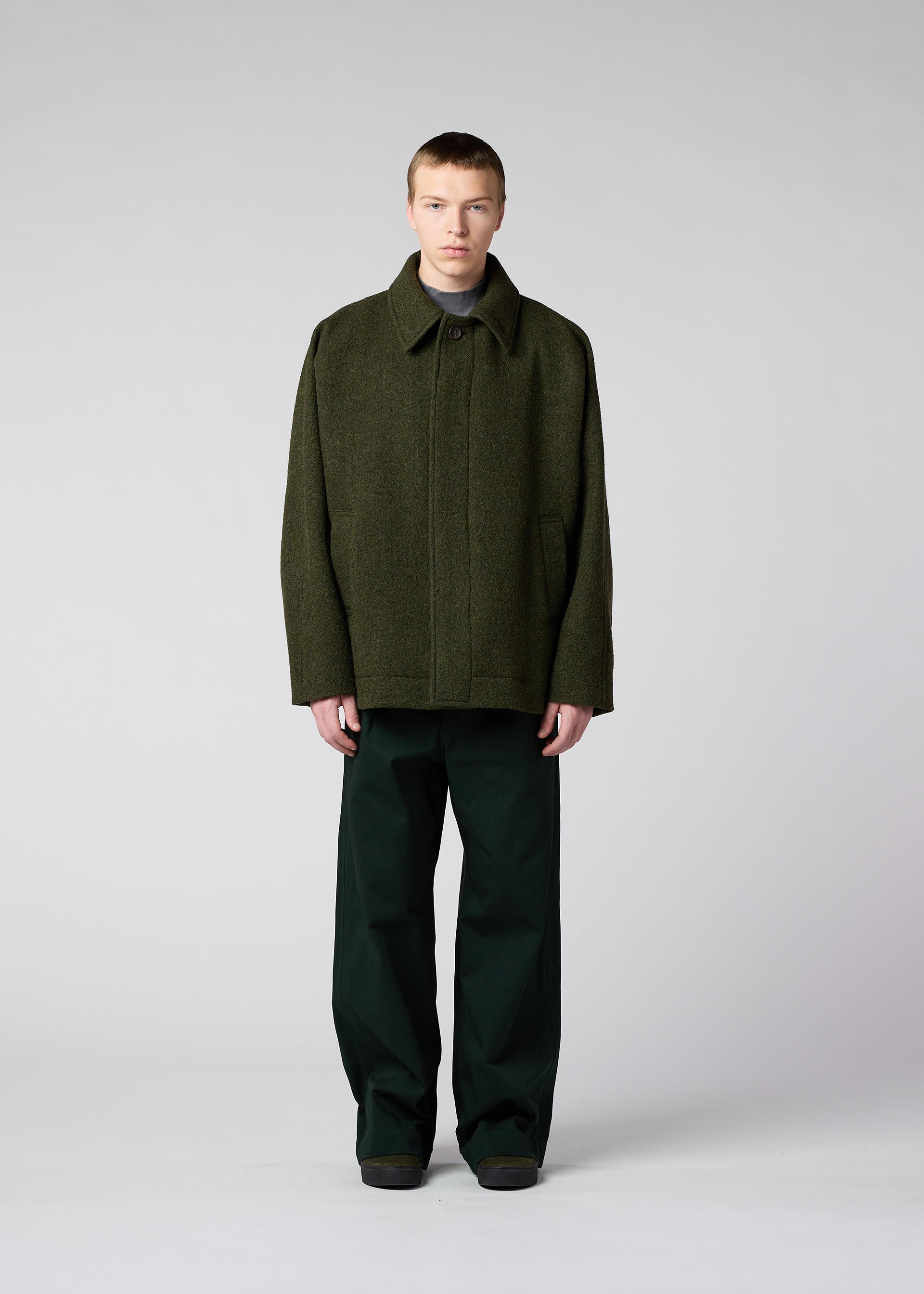 FULLER WOOL Jacket Dark Green – ISSEY MIYAKE EU