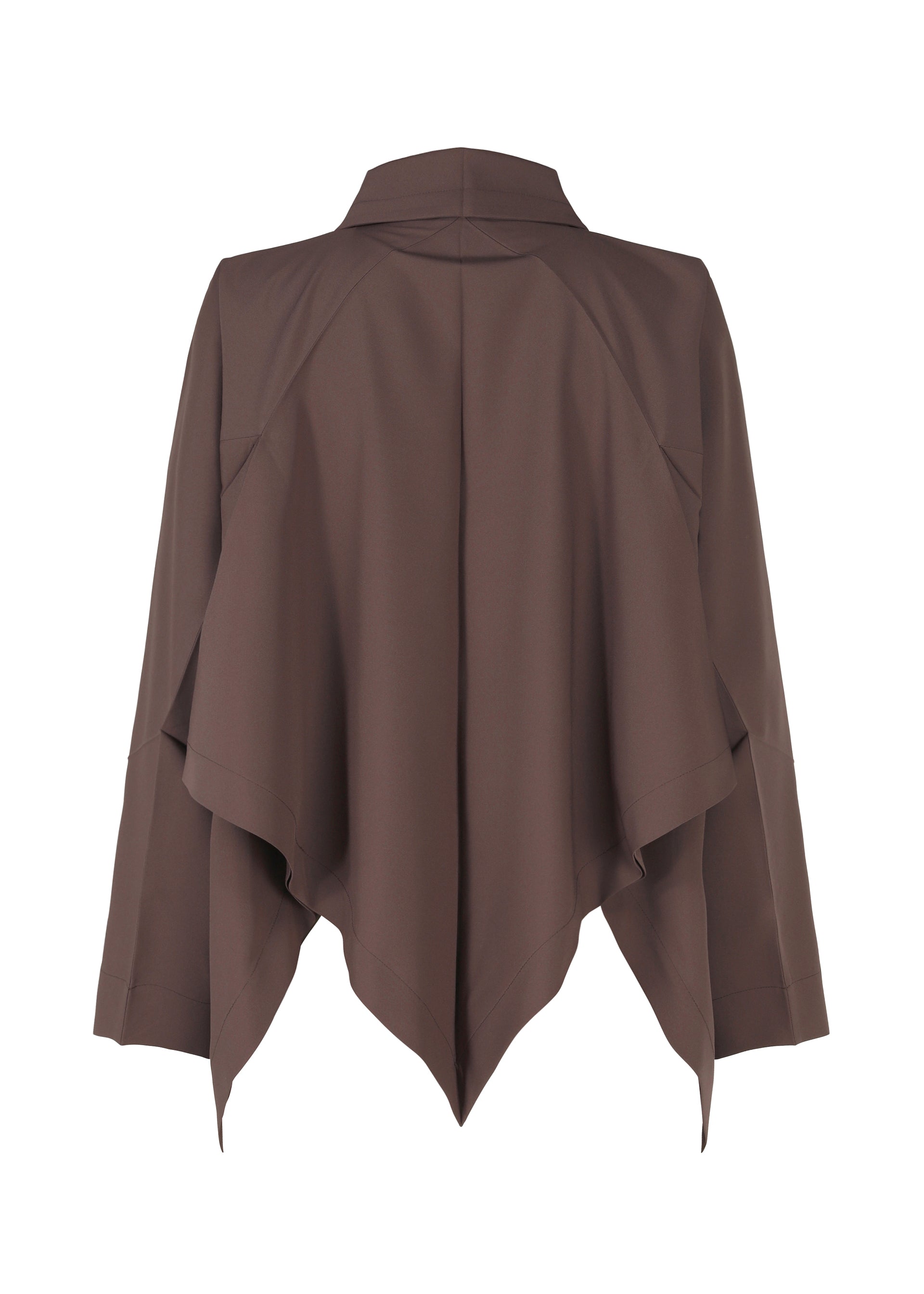 PLEATS PLEASE 長袖 ダブルジップジャケット　　ダークブラウン　3 FLAT DRAPE Jacket Dark Purple – ISSEY MIYAKE EU