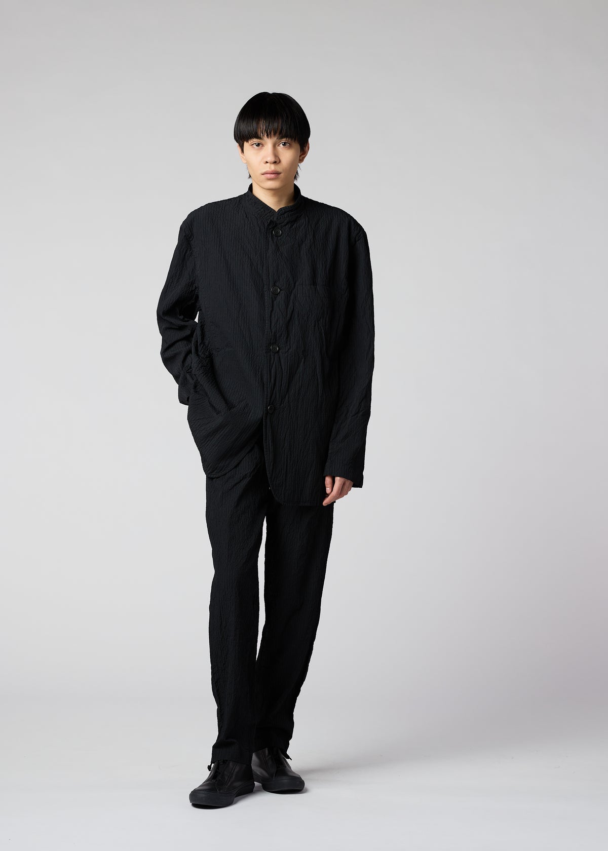 SHRINK DYE Jacket Dark Red