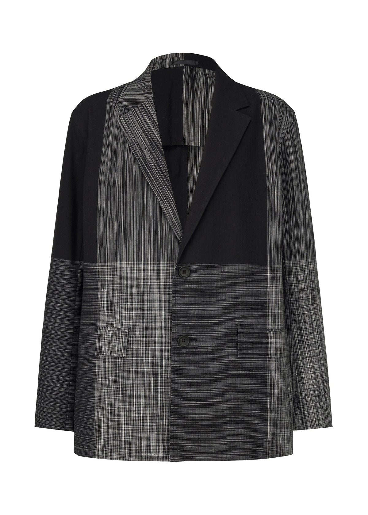 A product shot of the IM MEN KASURI jacket in black (15).