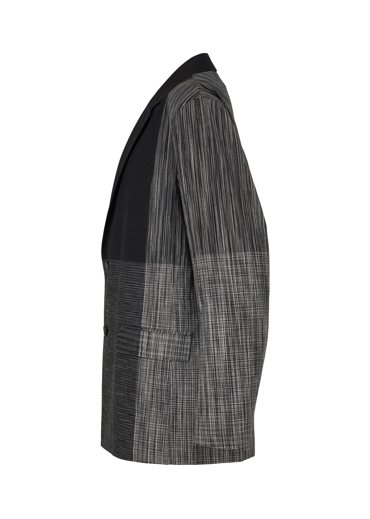 A detail shot of the IM MEN KASURI jacket.