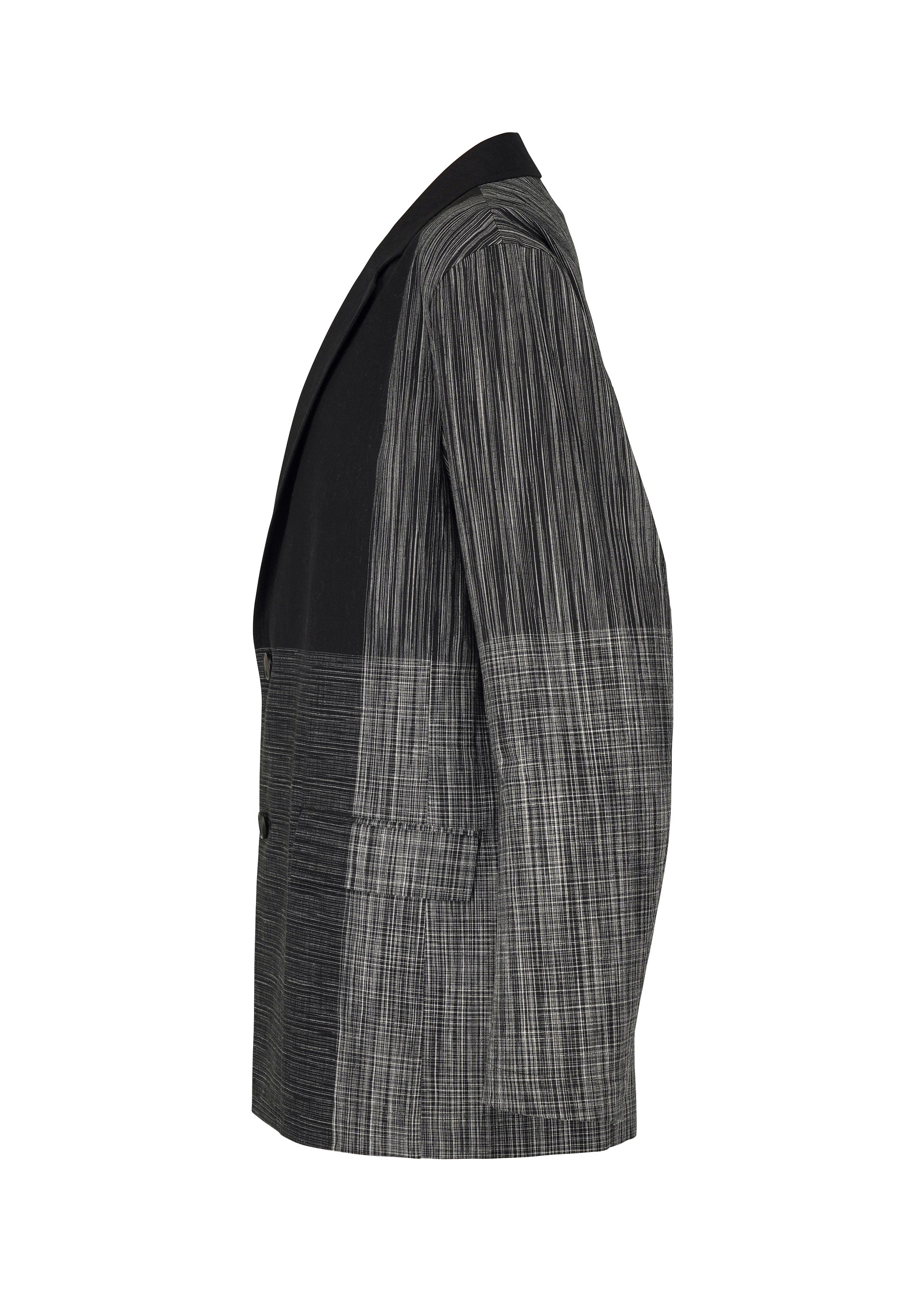 A detail shot of the IM MEN KASURI jacket.