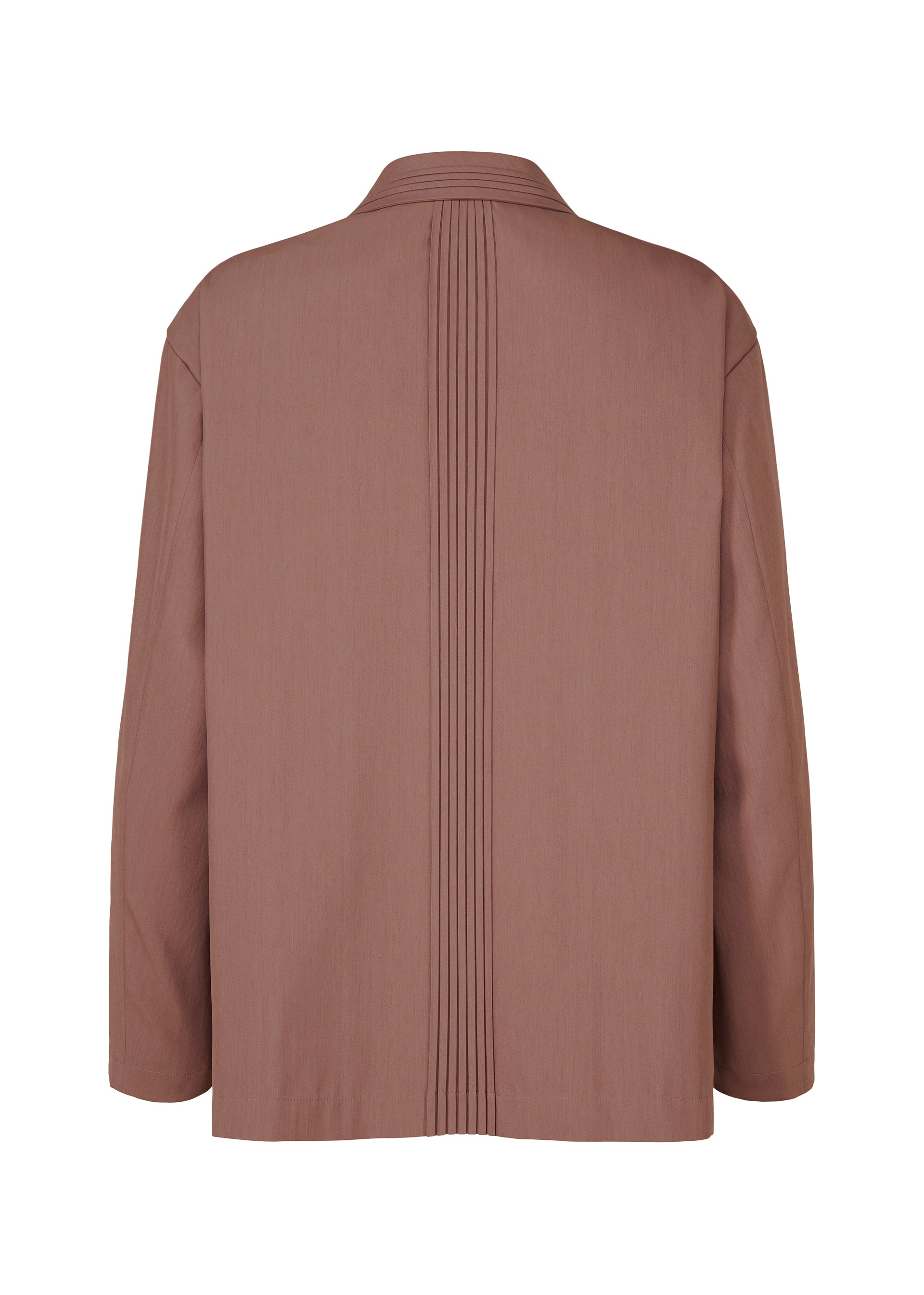 A detail shot of the IM Men AIR PLEATS jacket.