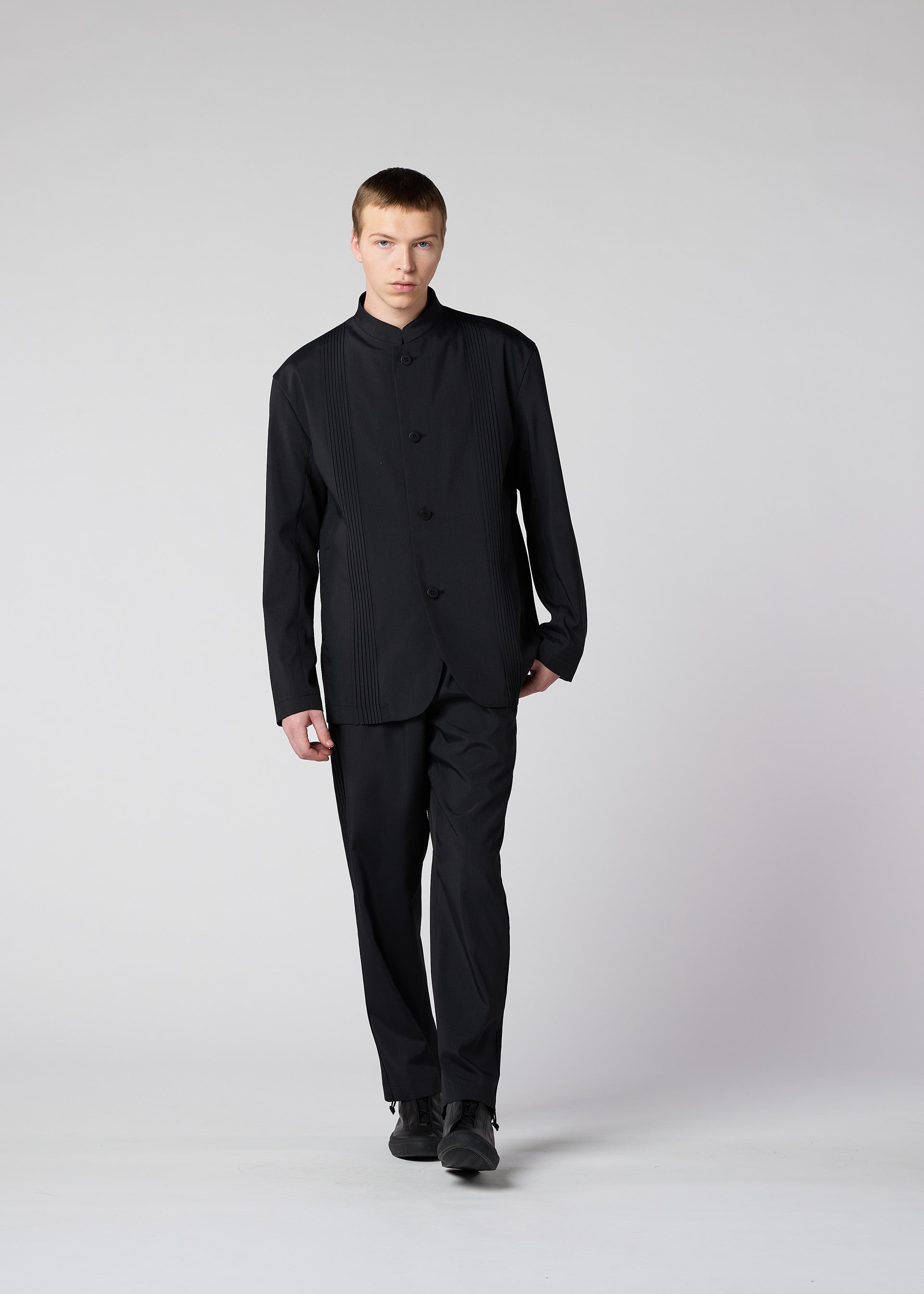 ジャケット・アウター ISSEY MIYAKE no-collar tailored jacket ISSEY MIYAKE ◇ No collar jacket / M / Cotton / YLW / 80s