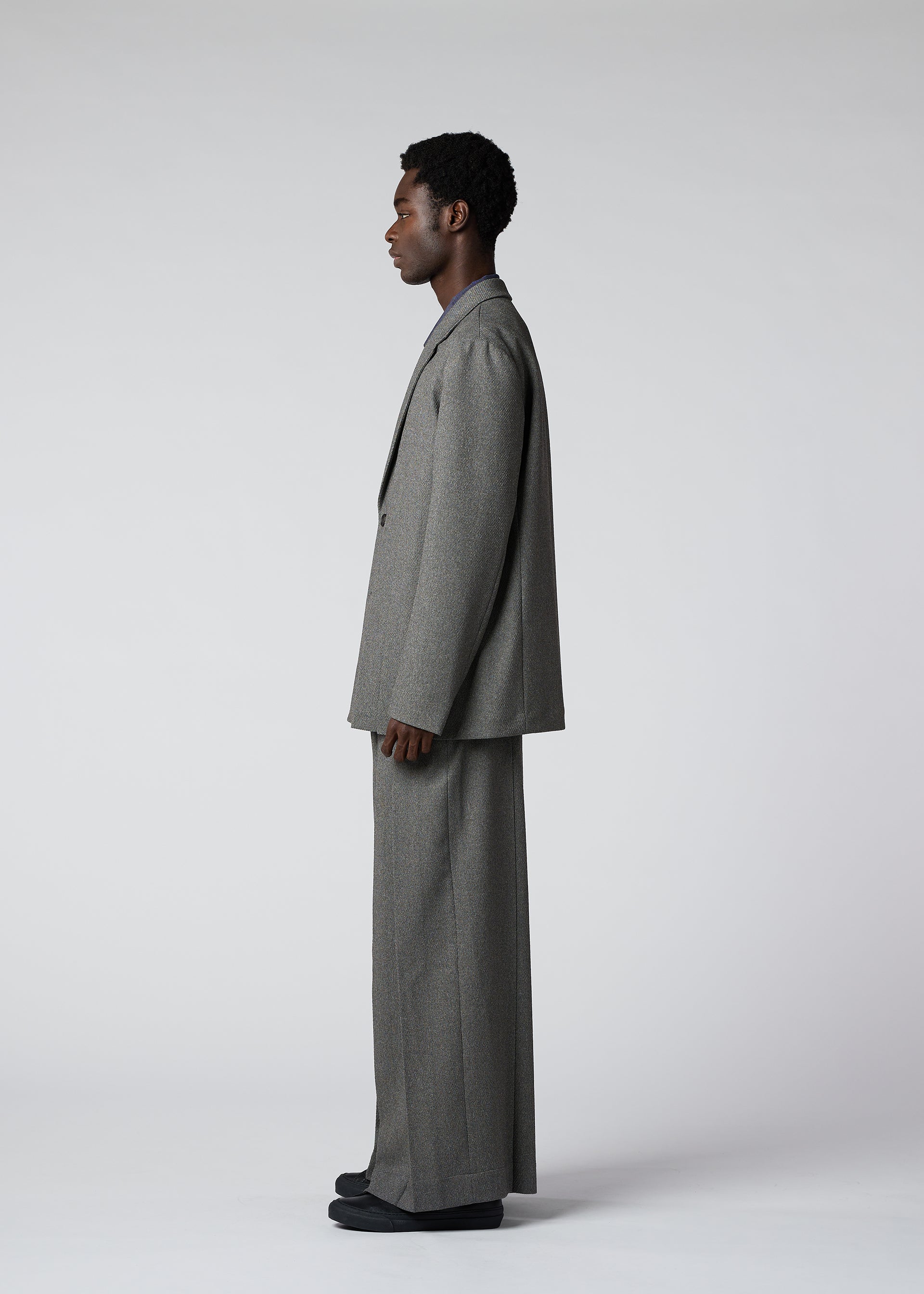 ジャケット・アウター Eaphi wool tweed jacket gray WOOL LIKE TWEED Jacket Grey – ISSEY MIYAKE EU