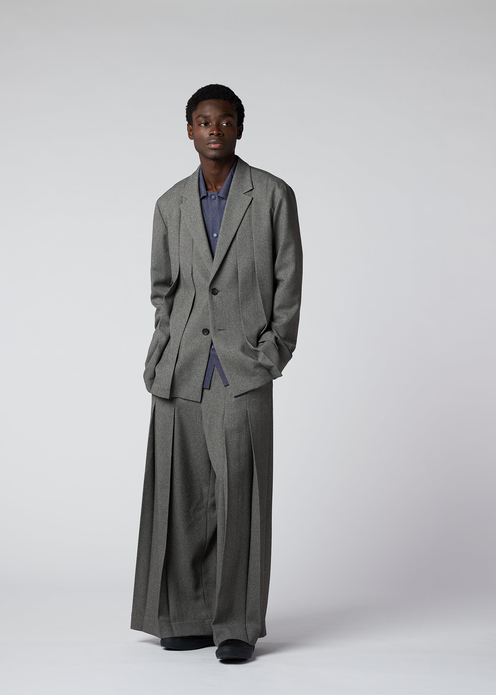 WOOL LIKE TWEED Jacket Grey – ISSEY MIYAKE EU