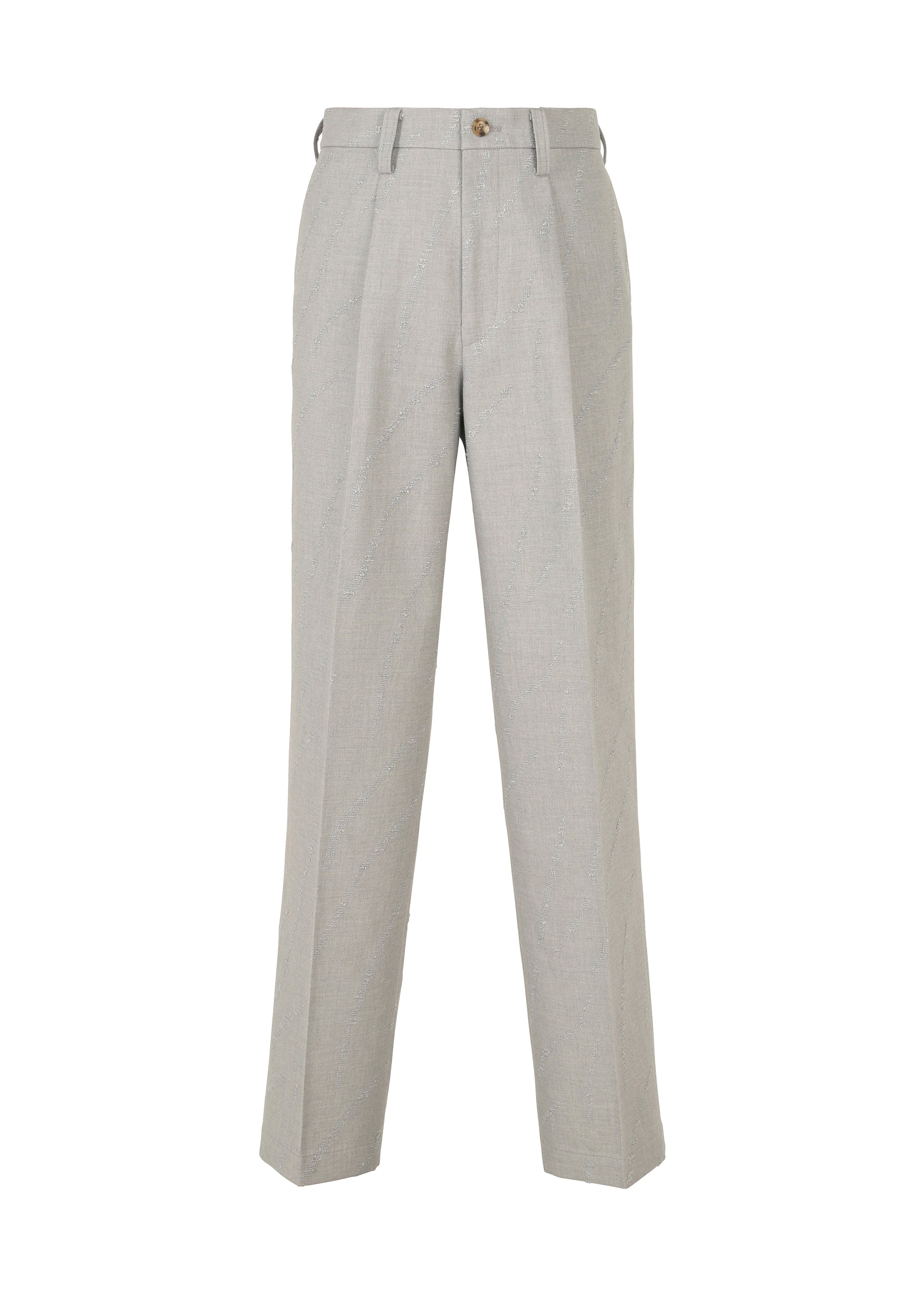 A product shot of the IM MEN FLY WOOL trousers in grey (12).