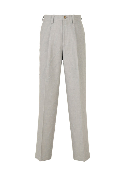 A product shot of the IM MEN FLY WOOL trousers in grey (12).