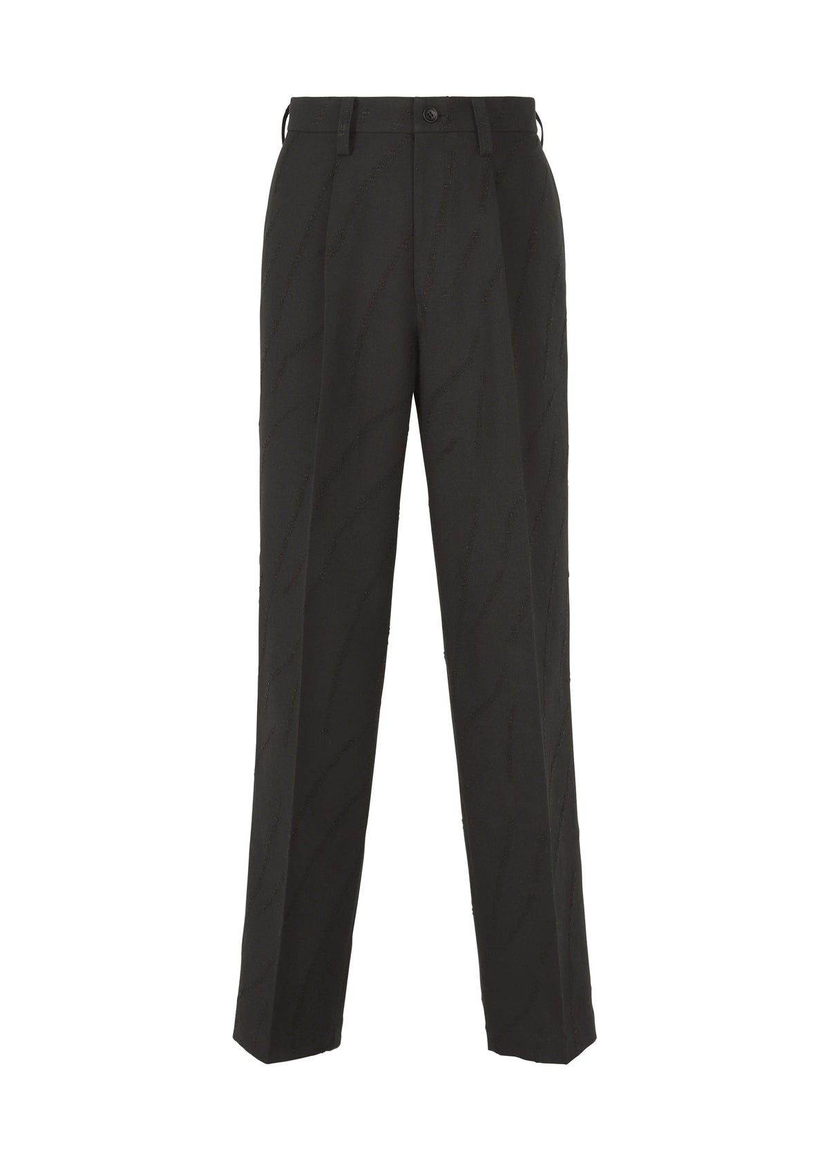 A product shot of the IM MEN FLY WOOL trousers in black (15).