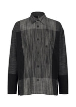 A product shot of the IM MEN KASURI shirt in black (15).