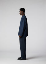 A model wears the IM Men DOUBLE FACE COTTON SHIRT shirt.