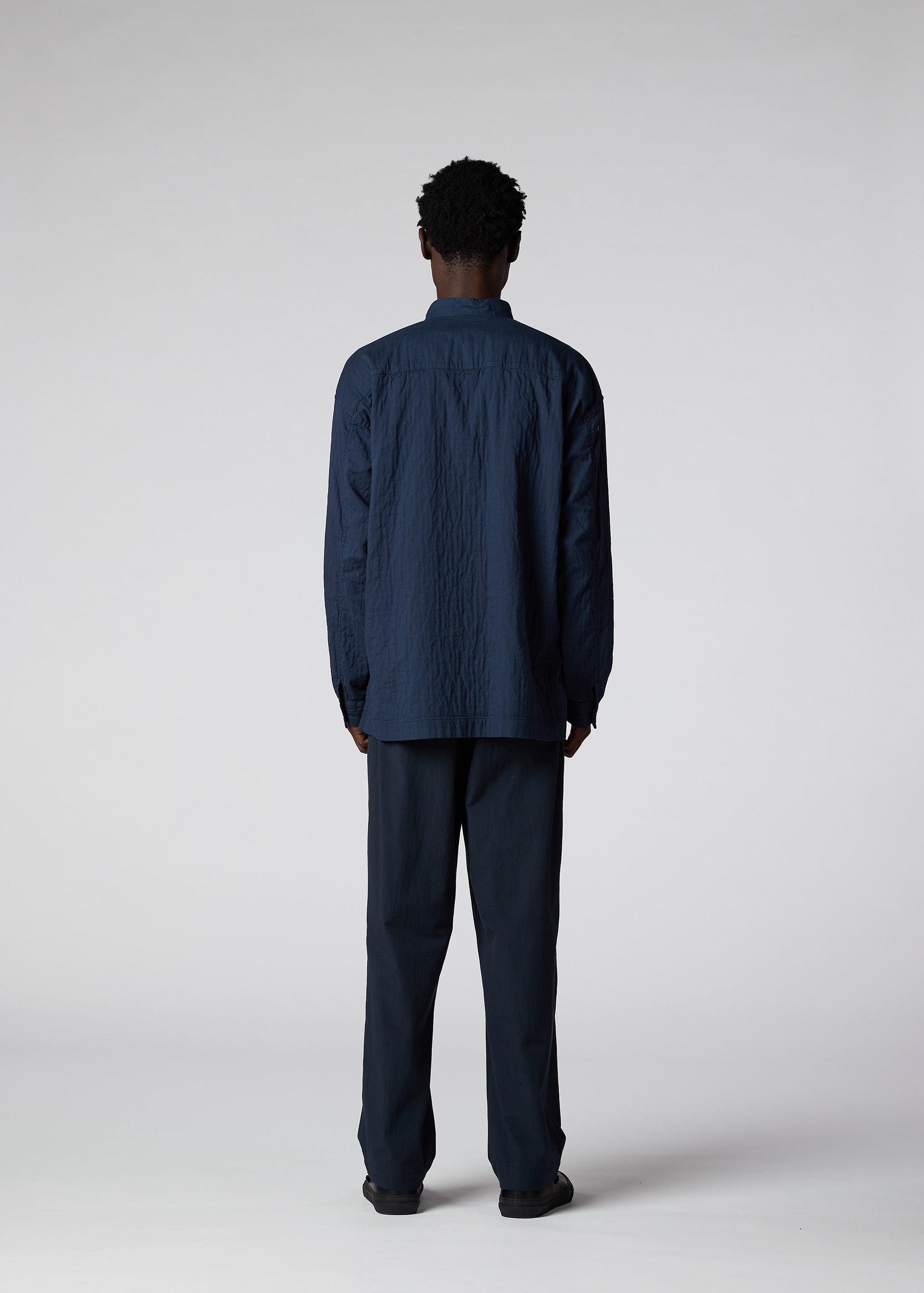DOUBLE FACE COTTON SHIRT Shirt Navy – ISSEY MIYAKE EU