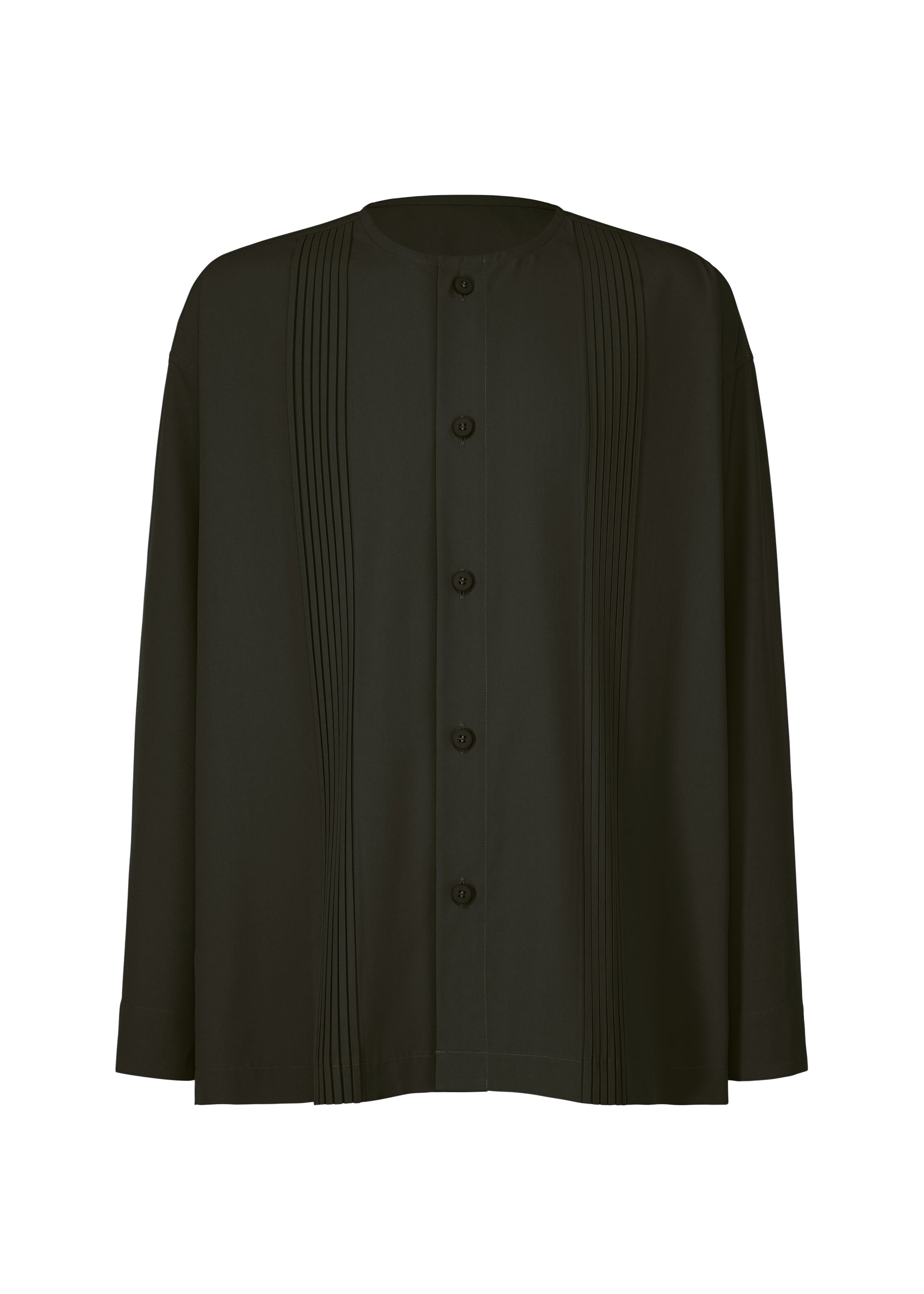 シャツ+ブラウス(長袖+七分) me ISSEY MIYAKE FINE KNIT PLEATS BLACK FINE KNIT PLEATS BLACK – isseymiyake.com