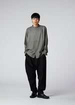 A model wears the IM Men WOOL LIKE COMPACT SHIRT shirt.