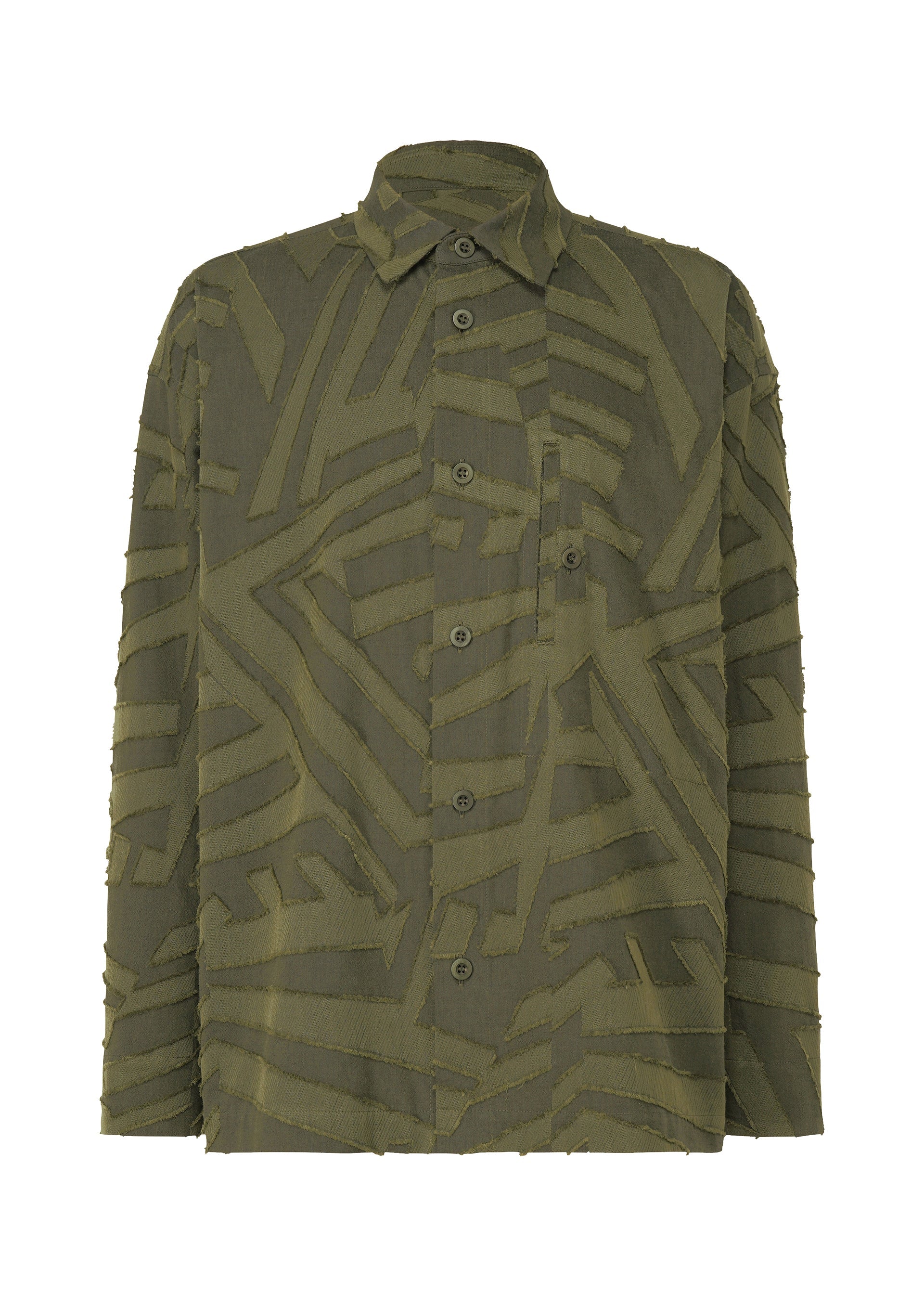 A product shot of the IM Men GEOMETRY JACQUARD SHIRT shirt in .