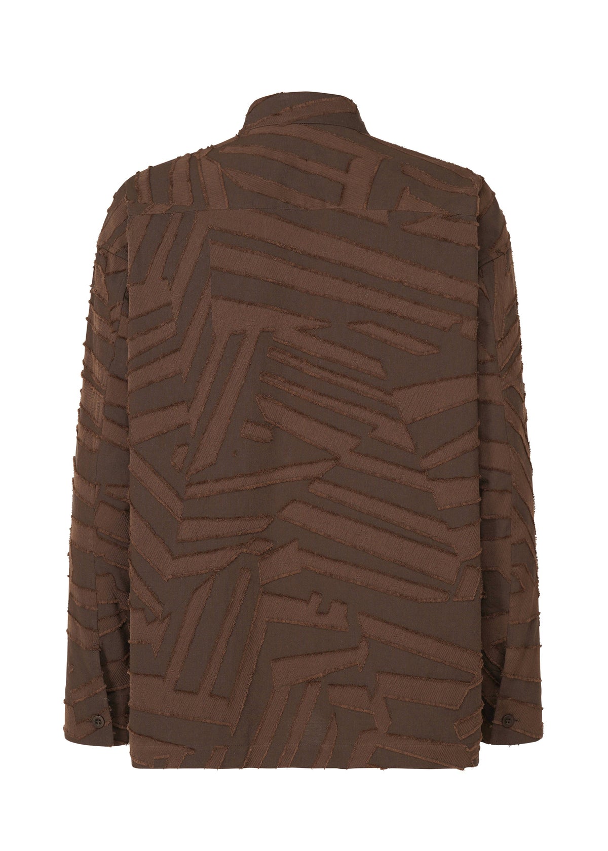 A detail shot of the IM Men GEOMETRY JACQUARD SHIRT shirt.