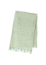 SHRINK BORDER STOLE Stole Sage Green