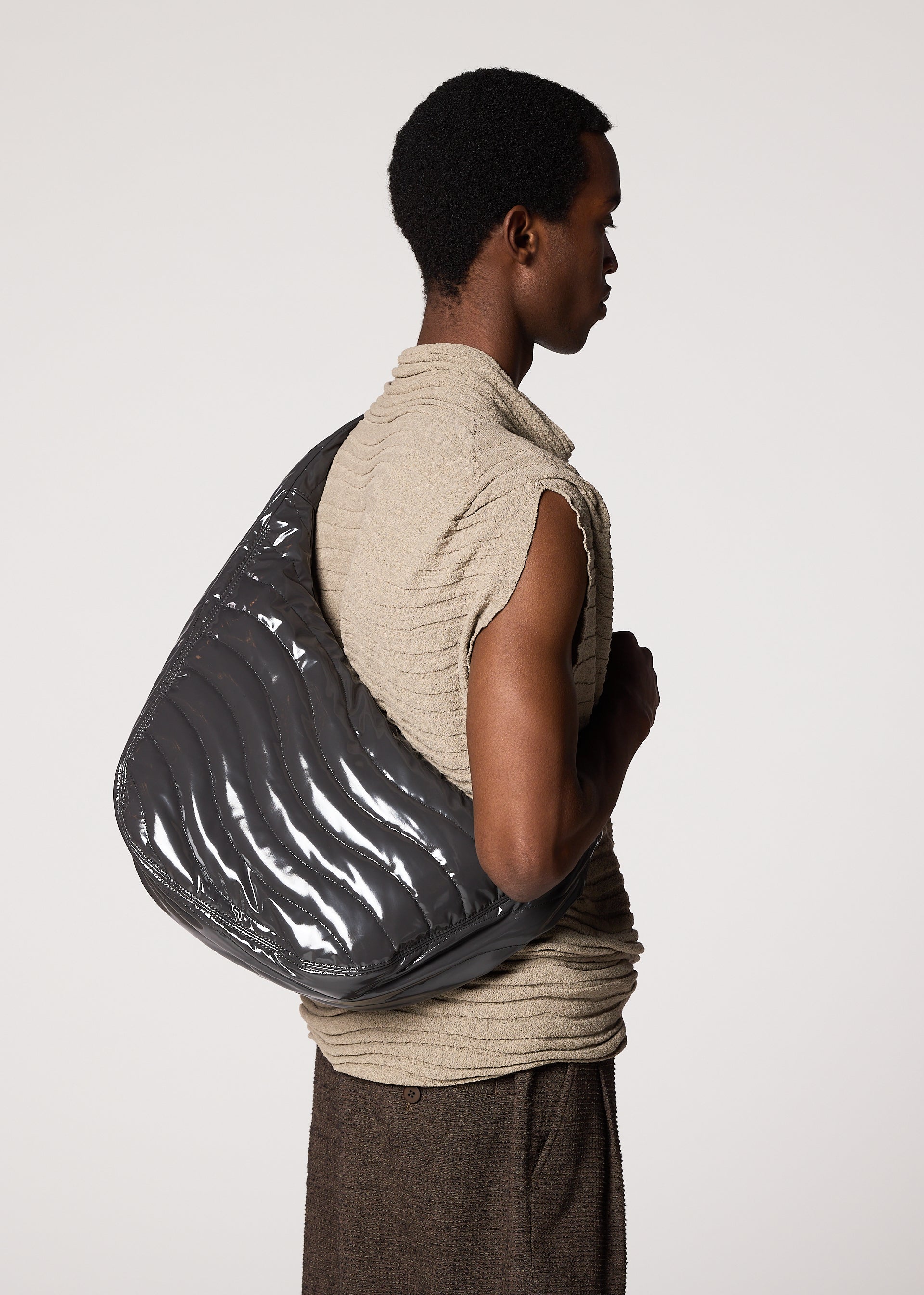 ENGRAVE BAG Shoulder Bag Charcoal Grey