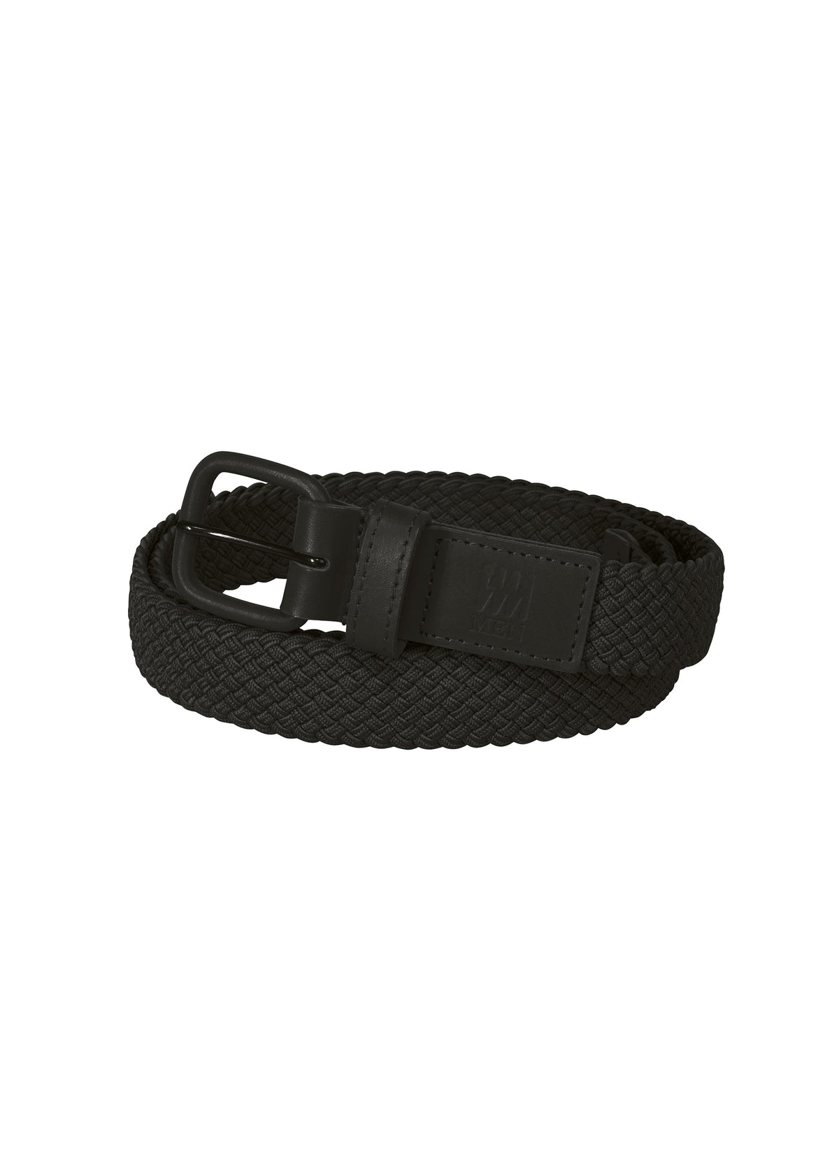 A product shot of the IM Men STRETCH MESH BELT belt in black (15), recurring_style.