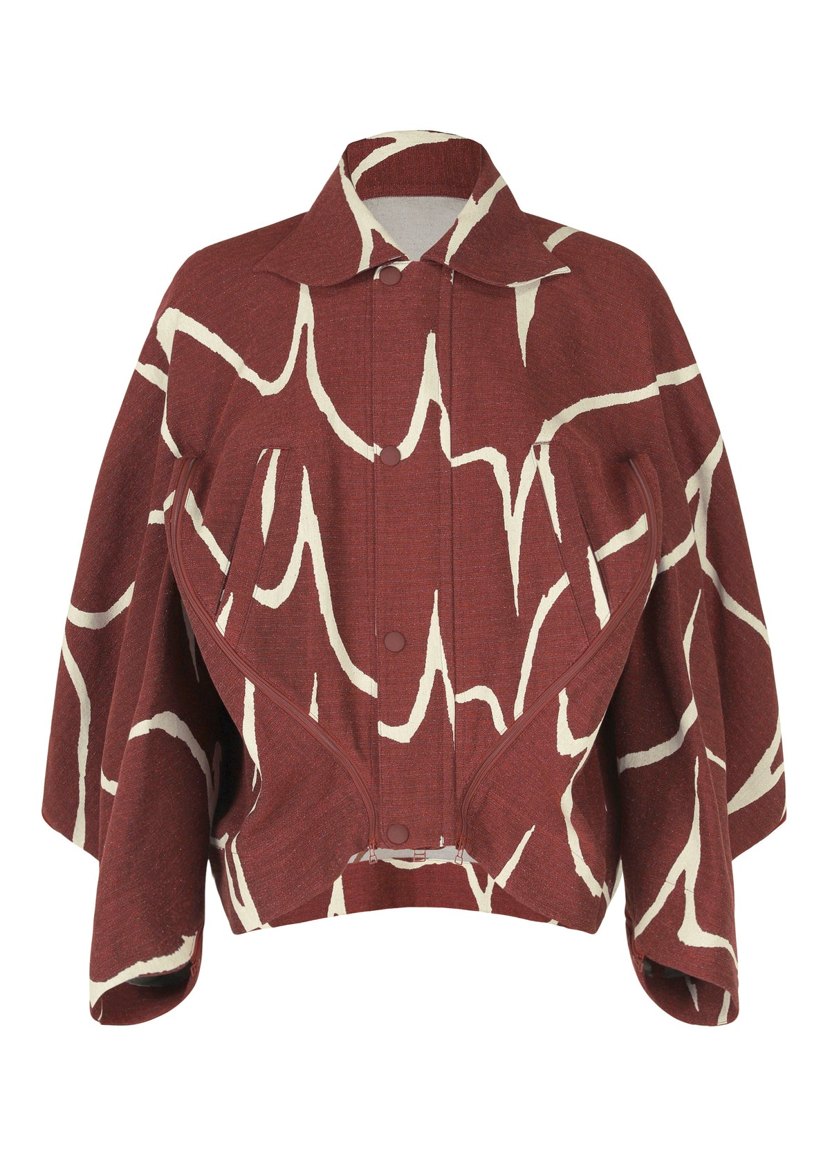 A product shot of the IM MEN EARTH prêt à porter in red (24).