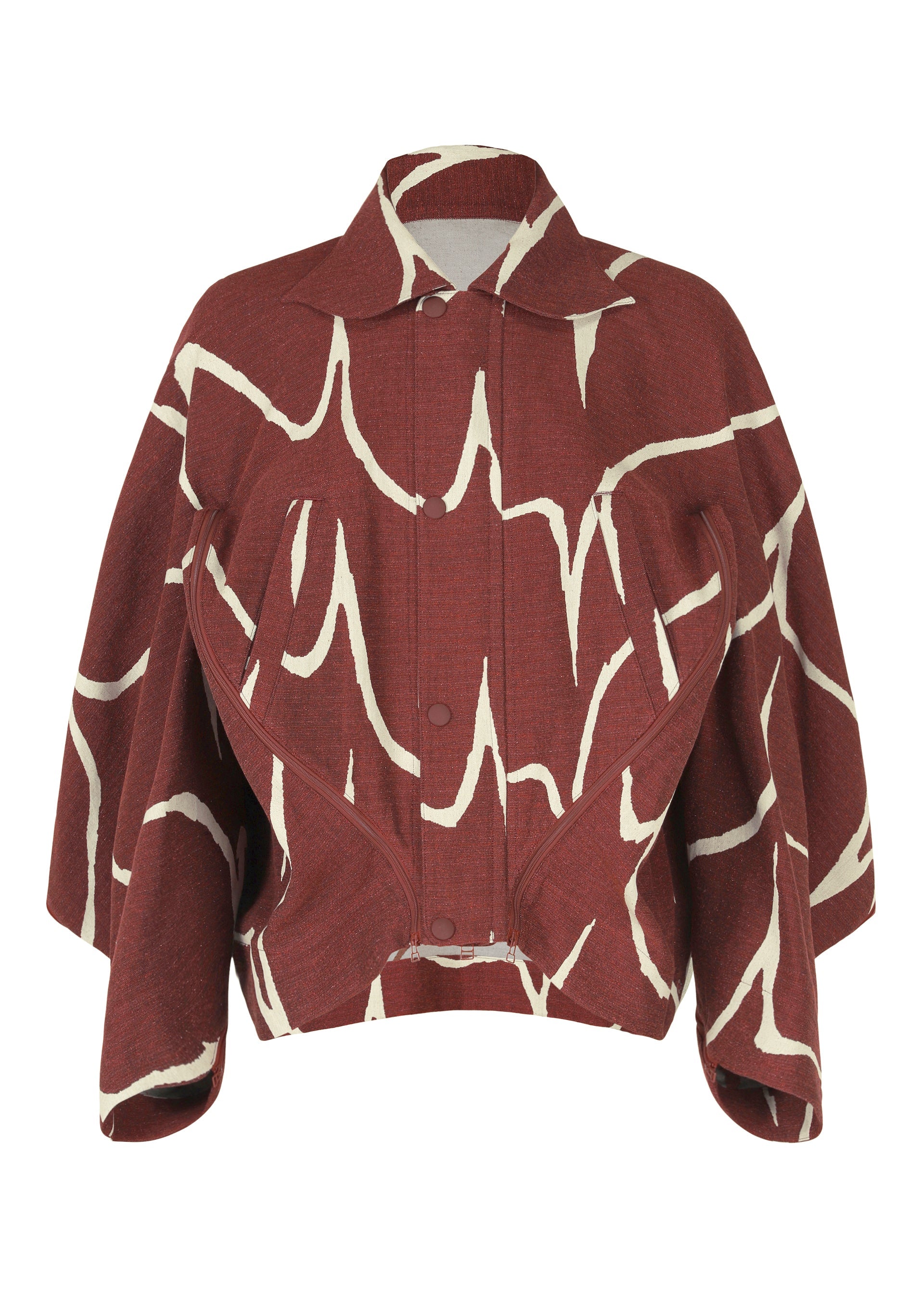 A product shot of the IM MEN EARTH prêt à porter in red (24).