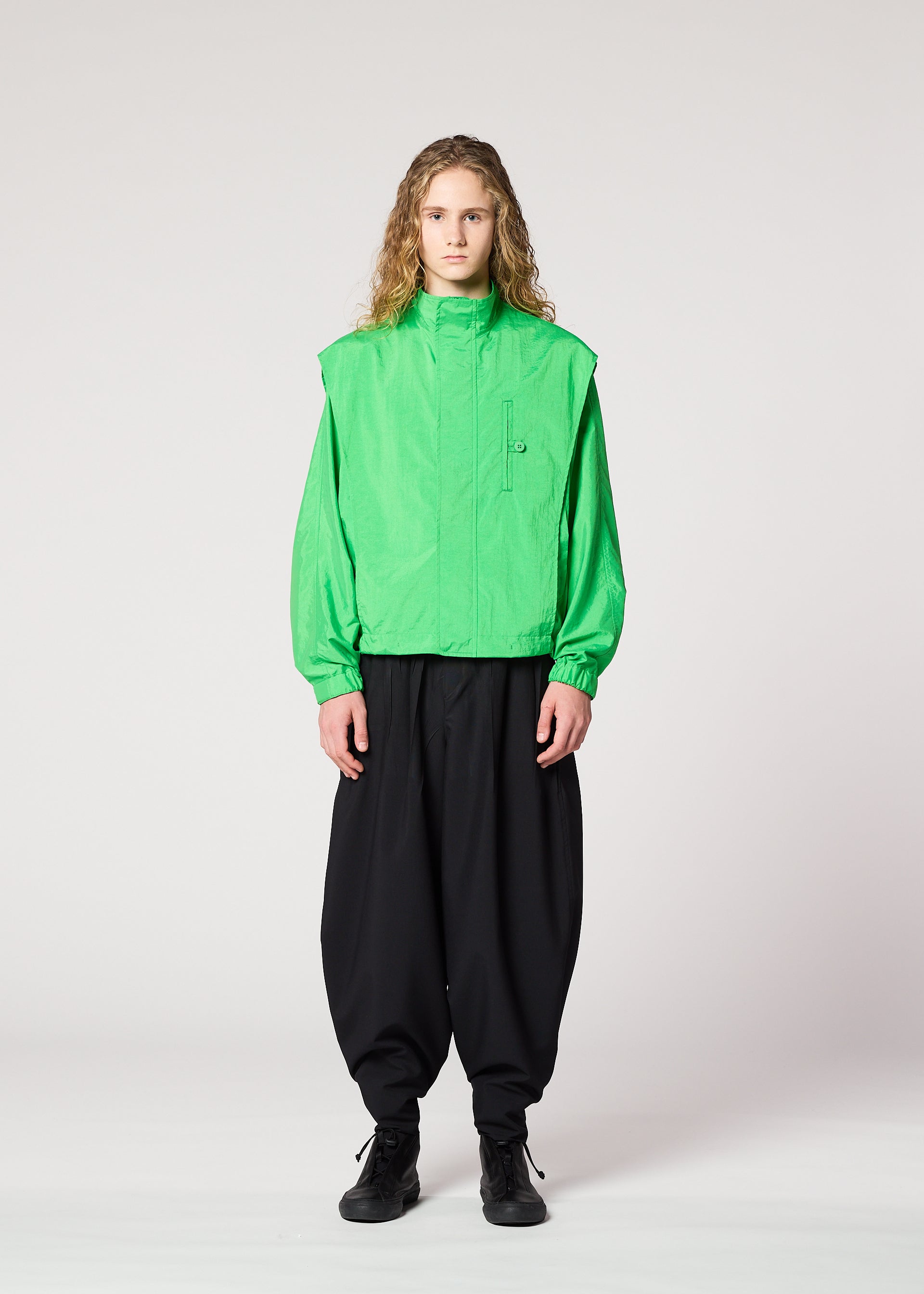 FISHING NET NYLON Jacket Black