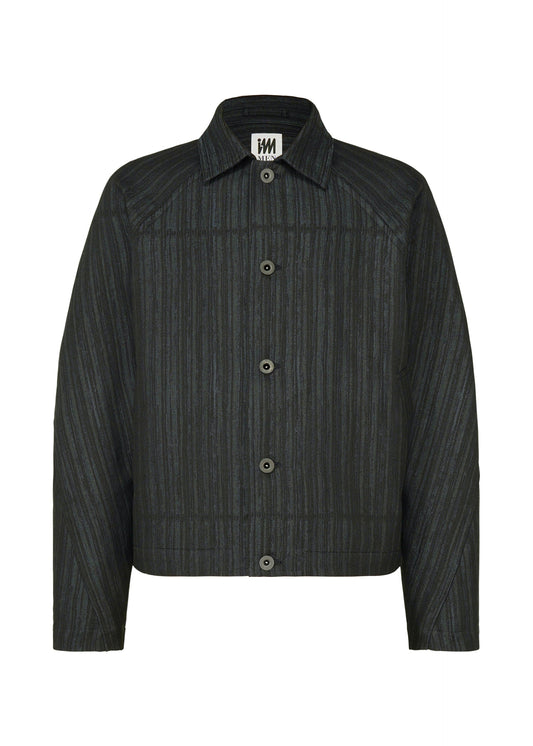 A product shot of the IM MEN CURVINESS blouson in charcoal gray.